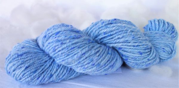 Laine filée mérinos (tweed) – bleue claire 1178