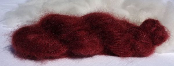 Laine kid mohair et soie. Lace. Teinture lac-dye. foncé. 1307-1308-1309