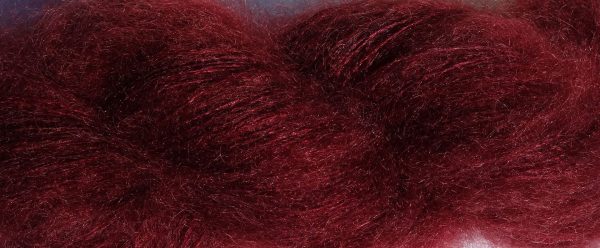 Laine kid mohair et soie. Lace. Teinture lac-dye. foncé. 1307-1308-1309